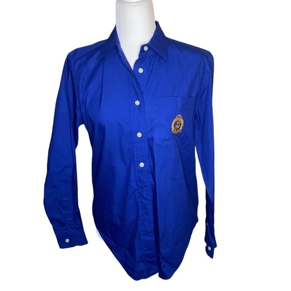 Lauren Ralph Lauren blue button down Shirt - Picture 1 of 9